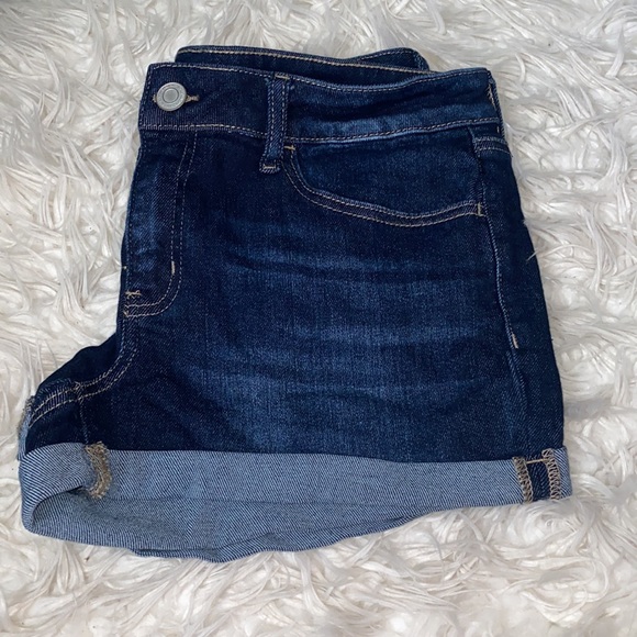 Juniors Jean shortie shorts size 13/31W - Picture 2 of 3